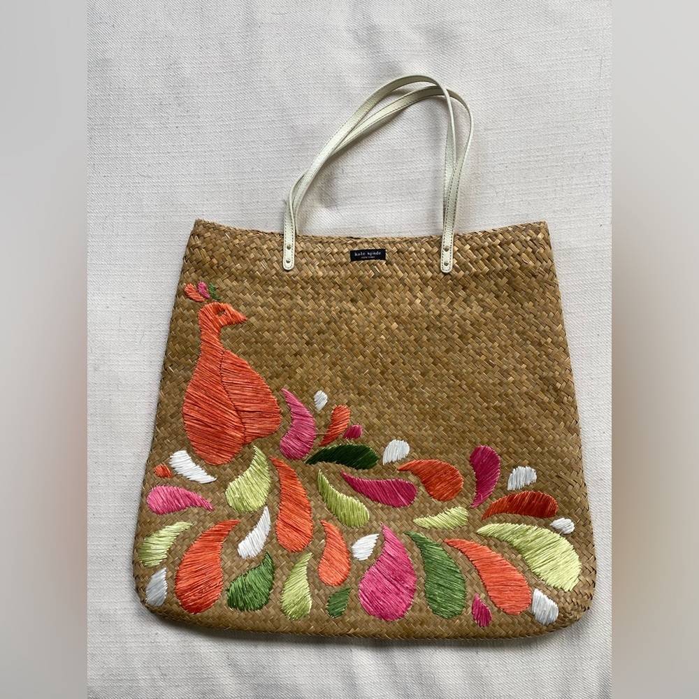 KATE SPADE WOVEN STRAW BAG *RARE*
